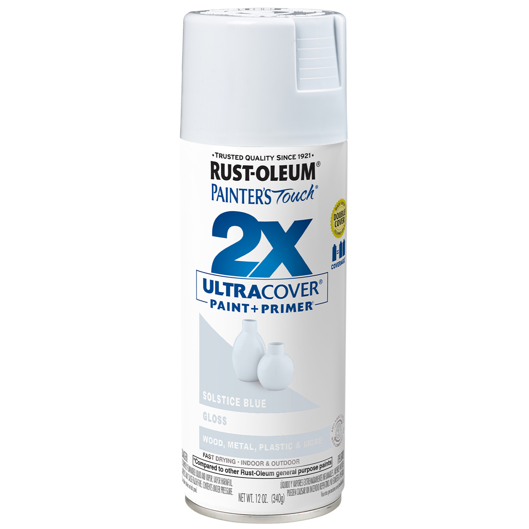Rust-Oleum Painter's Touch 2X Spray Paint - 12 Oz., Gloss Solstice Blue, Spray, 6 Pk, Model# 342060DS